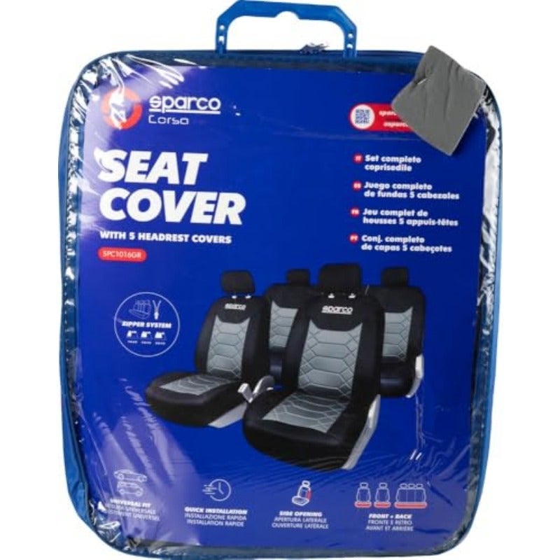 غطاء مقعد عالمي من Sparco - Spc1016Gr - Image 3