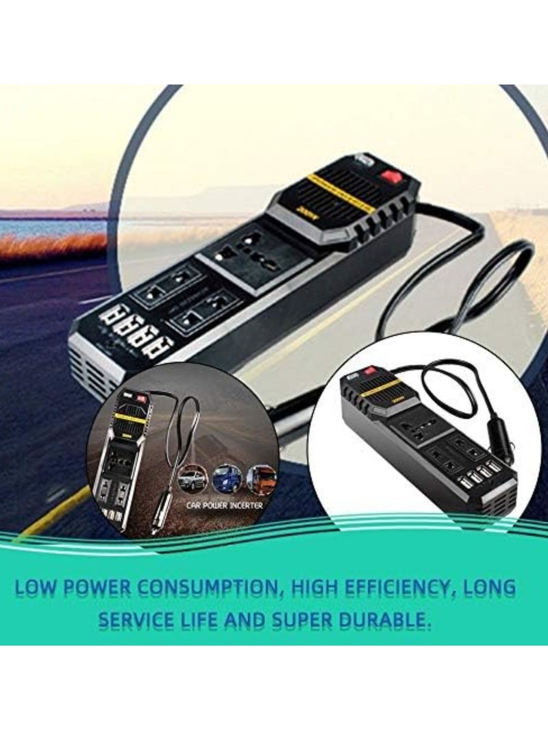 Generic 200W Mini Car Vehicle Inverter DC 12V to AC 220V USB Output High-power Power Inverter Small Car Special Edition  - Image 4