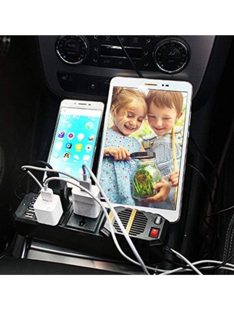 Generic 200W Mini Car Vehicle Inverter DC 12V to AC 220V USB Output High-power Power Inverter Small Car Special Edition  - Image 2