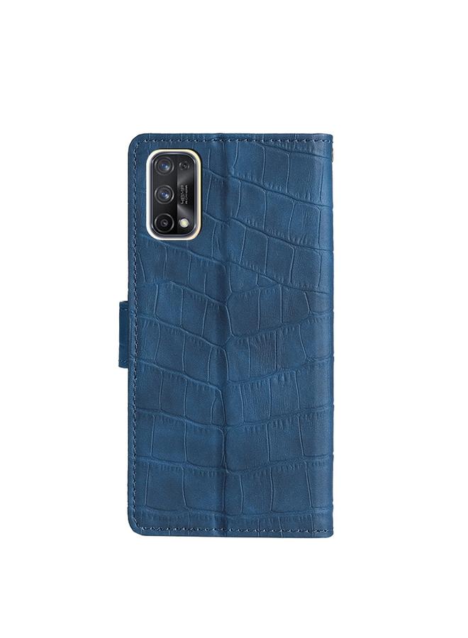 اس-توب جراب لهاتف OPPO Realme X7 / Realme Q2 Pro جراب هاتف من الجلد المغناطيسي بملمس جلد التمساح - Image 3