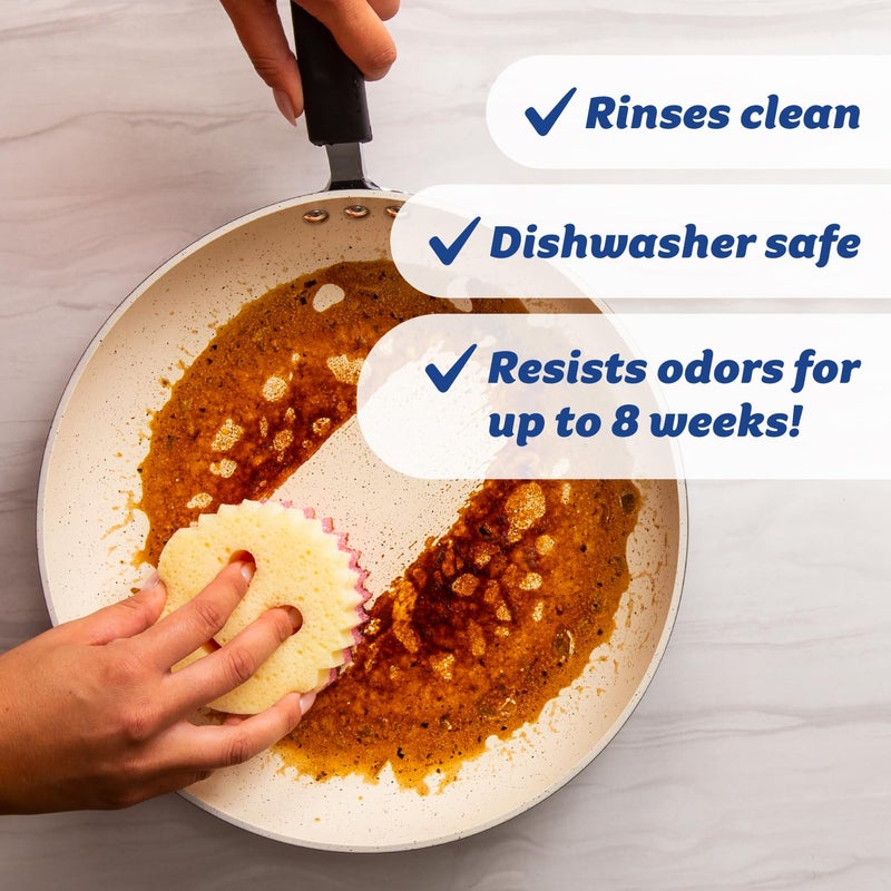 Scrub Daddy Scrub Mommy Sponges - Dish Scrubber + Non-Scratch Cleaning Sponges Kitchen, Bathroom + Multi-Surface Safe - Dual-Sided Dish Sponges for Scrubbing - Online Exclusive (3 Count) - Image 4