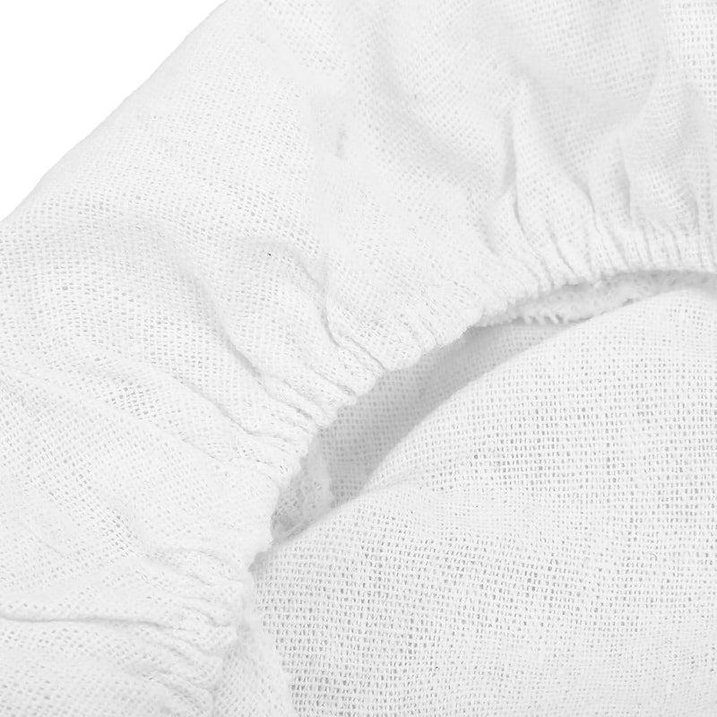BESTonZON قطعتان من بطانة سلة الخبز البيضاء المستديرة مقاس 25x8 سم، أغطية سلة التخمير، بطانات تخزين العجين لصنع خبز العجينة المخمرة. - Image 5