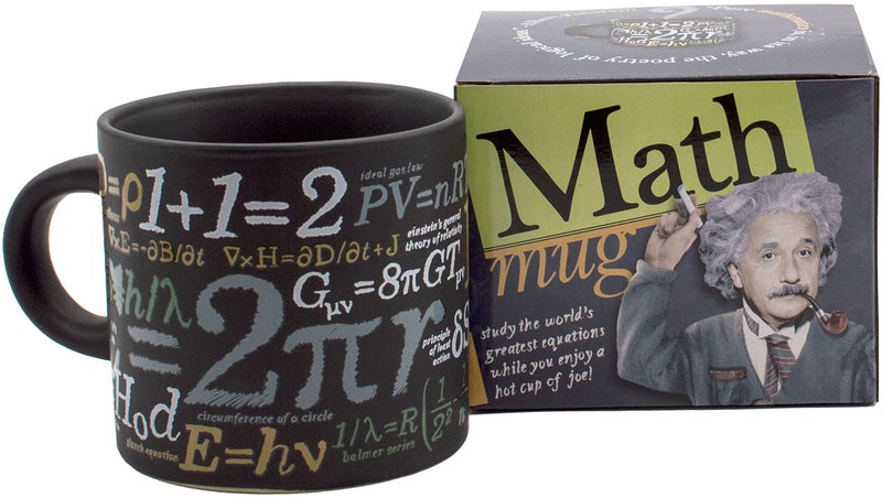 The Unemployed Philosophers Guild Math Mug Sip Your Coffee While Learning Famous Mathematical Formulas and Equations Comes in a Fun Gift Box 14oz