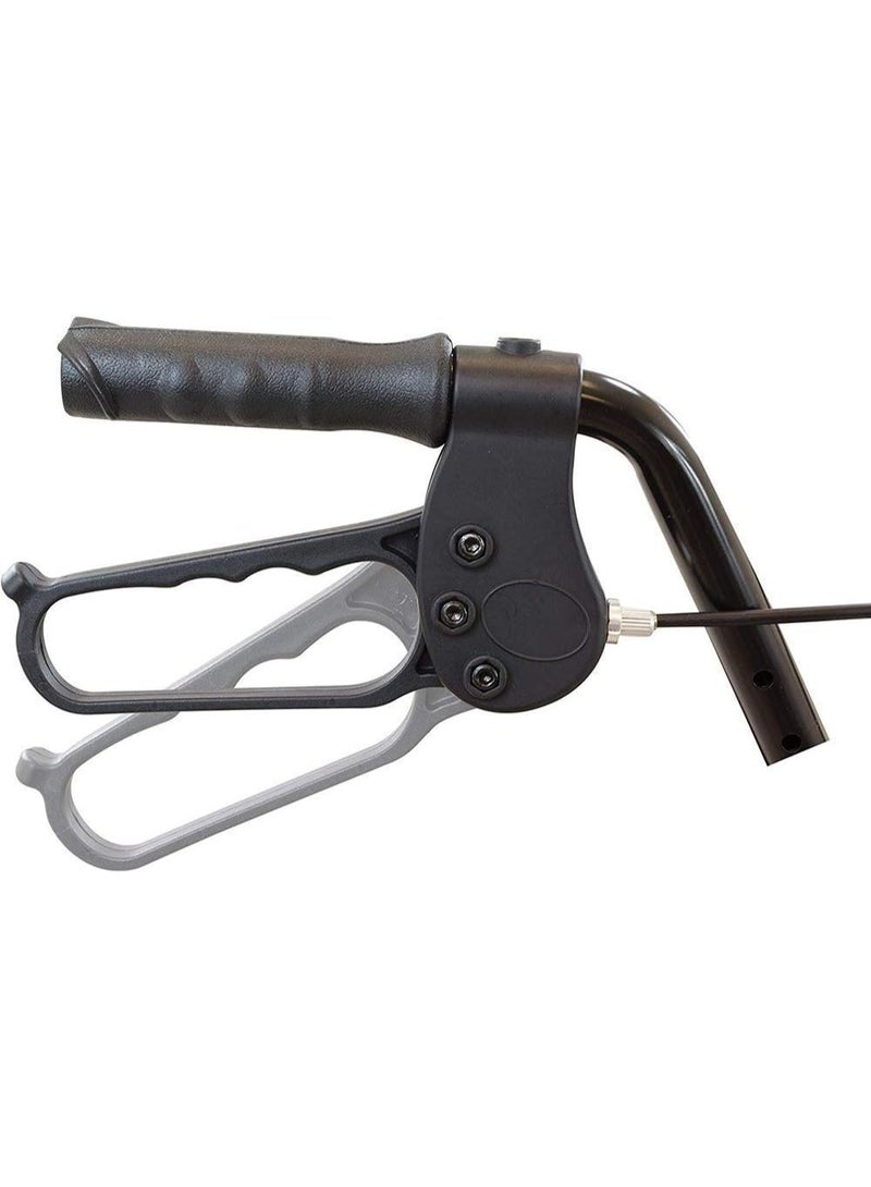 3W Healthcare Standard 4-wheelwalker with seat backrest - Image 3