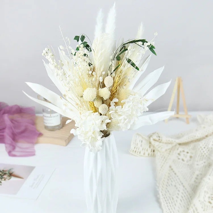 Bluejw V234 Natural Pampas Grass Bouquet: Elegant Dried Flowers for Home Wedding Table Decorations - Dried Plants Included - Image 3