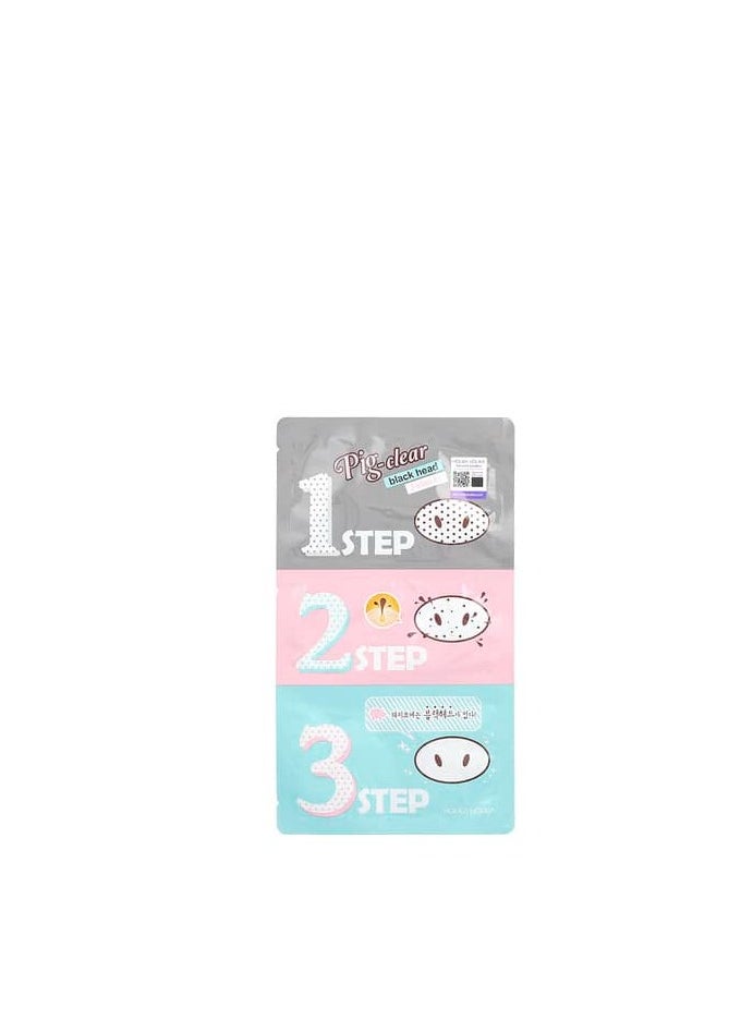 Holika Holika Pig-Clear, Blackhead 3 Step Kit, 1 Kit, 0.24 oz (7 g) 