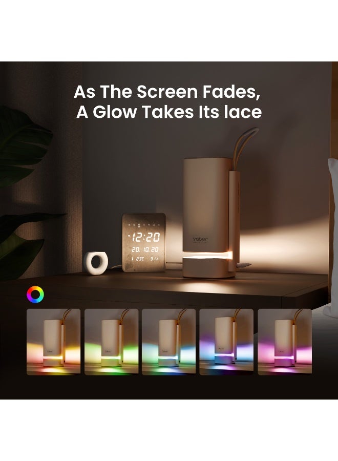 Yaber T1 Pro portable projector with built-in 180-degree angled stand and 8W speaker - Image 4