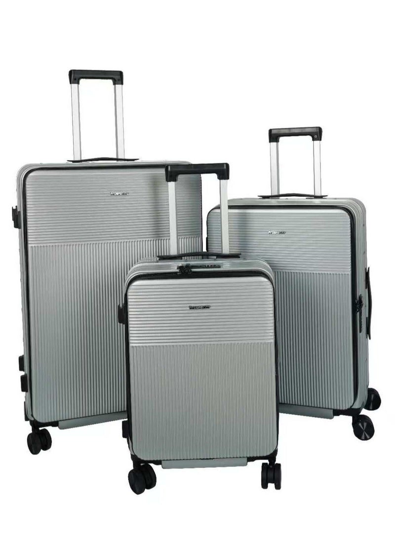 Prosperity Multi-functional luggage rack set, PC + aluminum frame suitcase with password lock, 20/24/28 inch, 360° spinner wheels for travel - Image 1