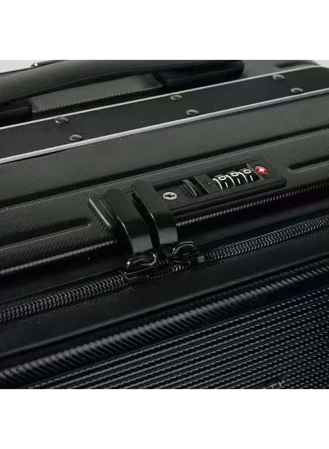 Prosperity Multi-functional luggage rack set, PC + aluminum frame suitcase with password lock, 20/24/28 inch, 360° spinner wheels for travel - Image 2