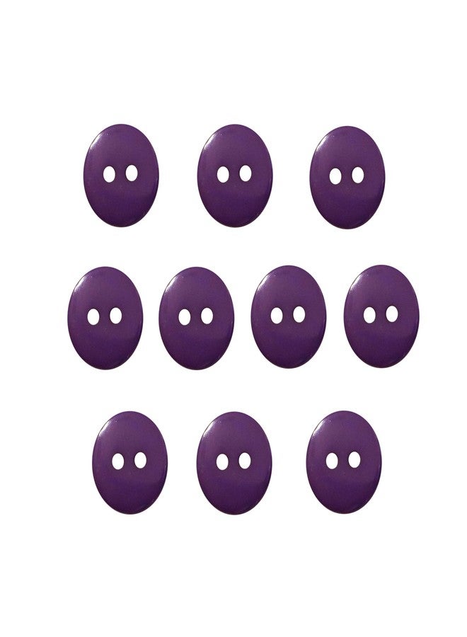 Seeking ROAM Buttons 2 Hole, 1/2 Inch, Resin, 10 Pieces (Purple) - Image 1