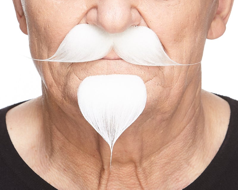 Mustaches SelfAdhesive Stick On Fake Handlebar Mustache for Adults Colonel Sanders Costume Accessory for Men by MustachesWhite - Image 2