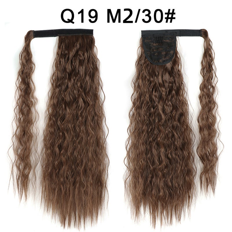 Generic Xuchang Magic Tape Corn Curly Ponytail Extension Q19  M2/30#