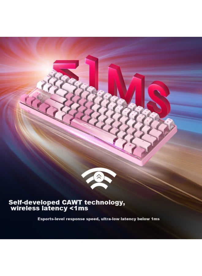 Cherry Mx8.2 Xaga Wireless Keyboard, Bluetooth Tri-mode Mechanical Keyboard, Compatible With Mac System, Triple-shot Pbt Keycaps, Customizable Keyboard, Black Brown Switch - Image 3