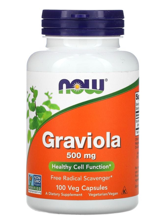 now Graviola 500 mg 100 Veg Capsules