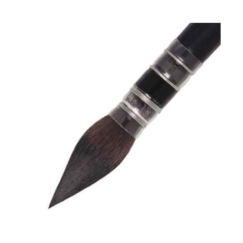 Raphael SoftAqua Synthetic Squirrel Watercolor Brush, Quill, 4, Black - Image 2