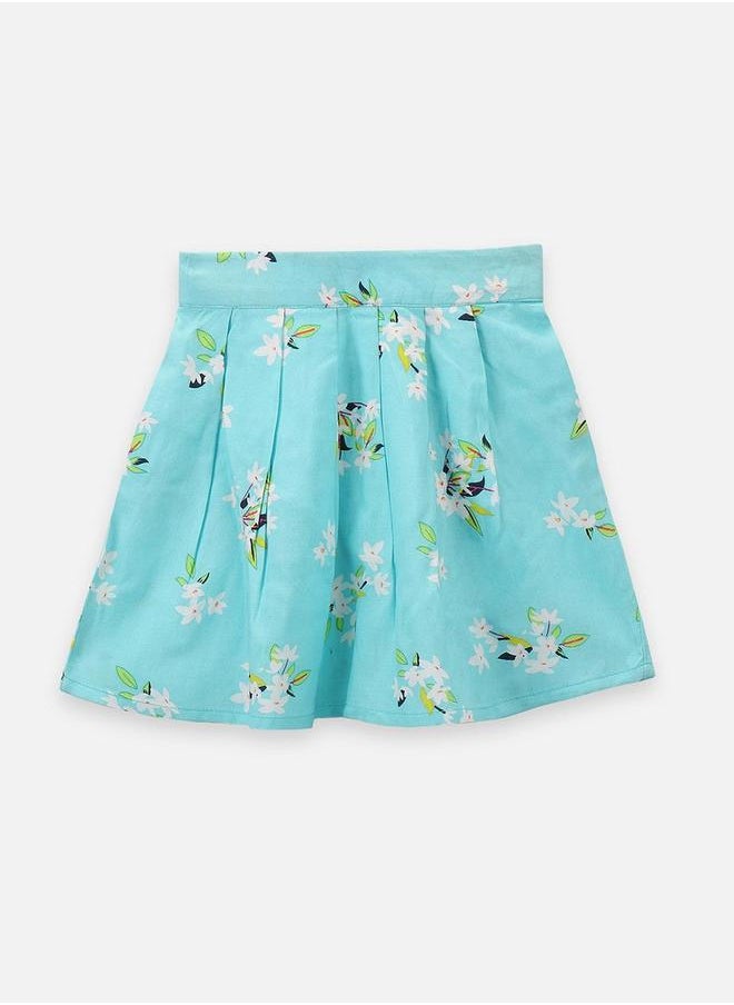 LILPICKS - One Shoulder Bow Detail Crop Top and Printed Skirt Set by Styli - Image 1