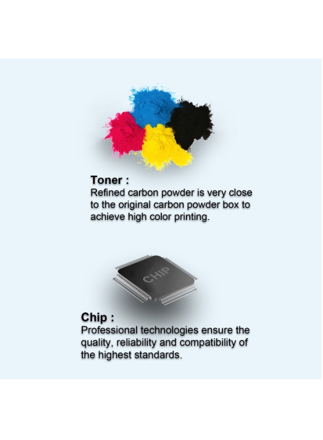 ASTA 126A CE311A CP1025 Toner Universal CF351A 130A Compatible For HP Color LaserJet Pro CP1025NW M175 M275 Printer Premium Office Consumable Printing CE C E 311 A 126 130 CF F 351 Replacement - Image 4