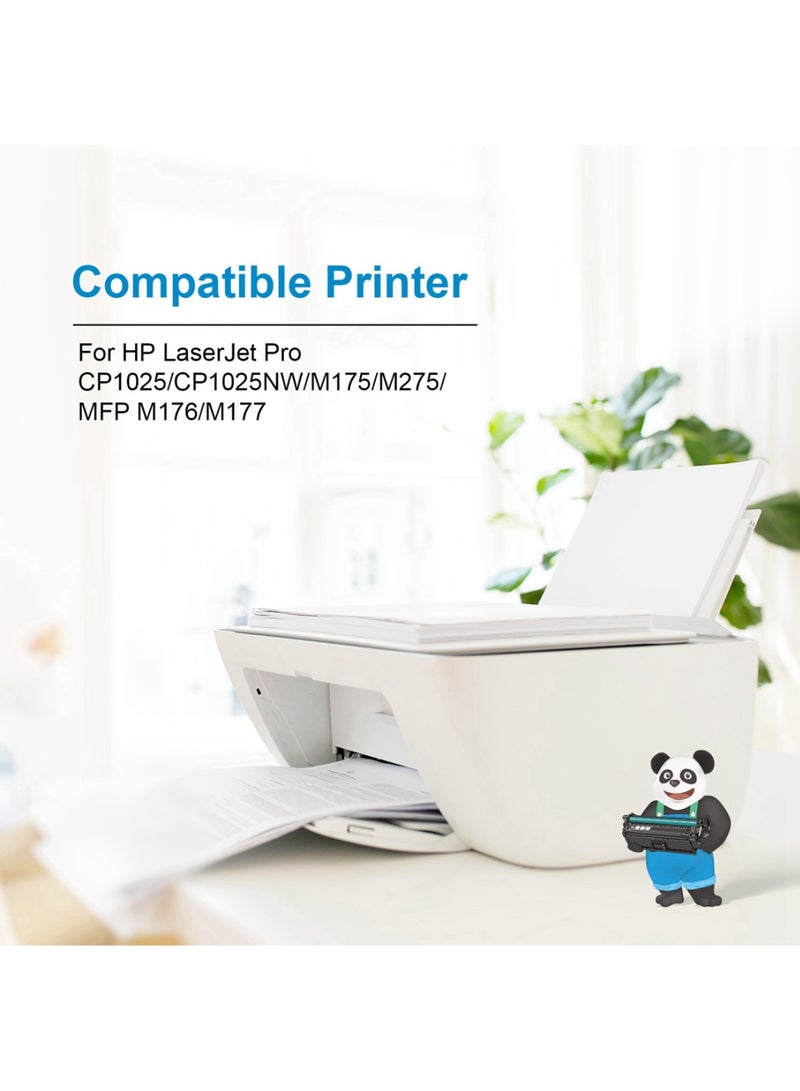 ASTA 126A CE311A CP1025 Toner Universal CF351A 130A Compatible For HP Color LaserJet Pro CP1025NW M175 M275 Printer Premium Office Consumable Printing CE C E 311 A 126 130 CF F 351 Replacement - Image 3