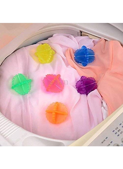 ALBIRA ALBIRA Laundry Ball Washing Machine Washer Dry Durable Cloth Cleaning 4 Piece Multicolor  - Image 1