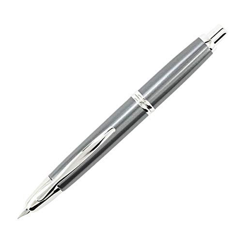 PILOT Vanishing Point Collection Refillable & Retractable Fountain Pen, Gun Metal Gray Barrel with Rhodium Accents, Blue Ink, Fine Nib (60433) - Image 4