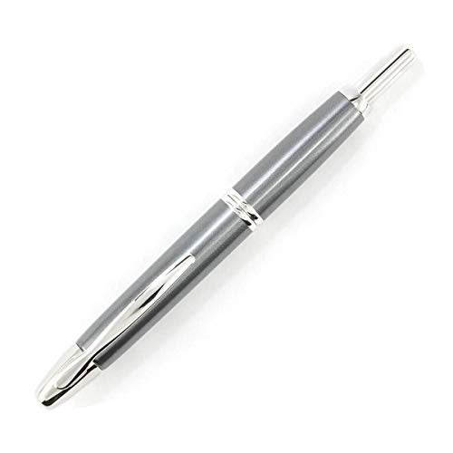 PILOT Vanishing Point Collection Refillable & Retractable Fountain Pen, Gun Metal Gray Barrel with Rhodium Accents, Blue Ink, Fine Nib (60433) - Image 3