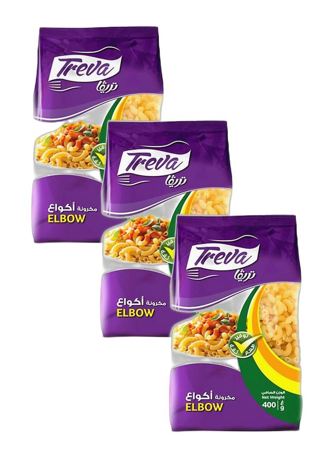 Treva Macaroni Elbow 400grams, Bundle of 3 - Image 1