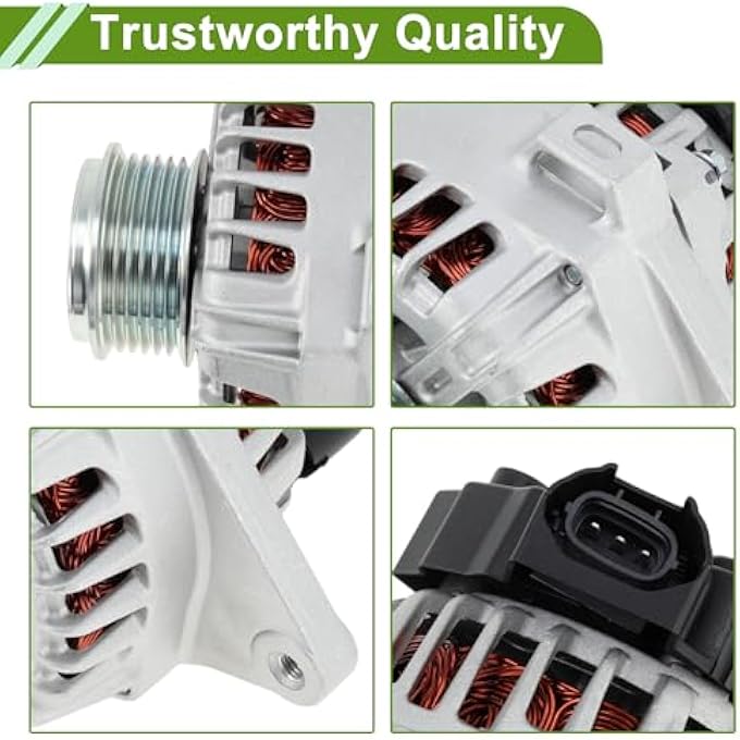 HOPESPANNER Automotive Car Alternator for Hyundai Elantra 2011-2017 High Output 90A 12V 1 Pc No.373002E200 - Image 4