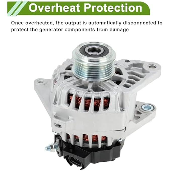 HOPESPANNER Automotive Car Alternator for Hyundai Elantra 2011-2017 High Output 90A 12V 1 Pc No.373002E200 - Image 5