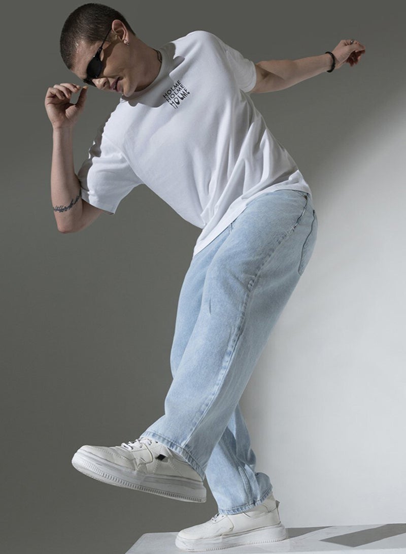 Hubberholme Blue Relaxed Fit Jeans Solid design crafted from 100% Cotton with Button closure. - Image 1
