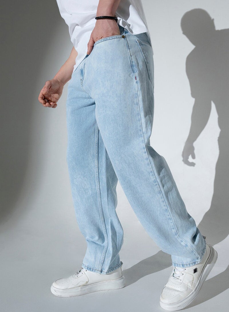 Hubberholme Blue Relaxed Fit Jeans Solid design crafted from 100% Cotton with Button closure. - Image 3