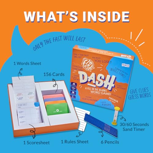 Binca Fletter Dash - Hilarious Word Game, Fast-paced Fun for Teens, Adults & Families, Fill-in-The-Blanks Word Game, Perfect for Parties, Gifts for Game Lovers, 3-6 Players - Image 2