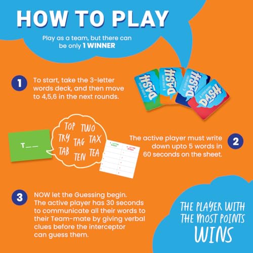 Binca Fletter Dash - Hilarious Word Game, Fast-paced Fun for Teens, Adults & Families, Fill-in-The-Blanks Word Game, Perfect for Parties, Gifts for Game Lovers, 3-6 Players - Image 5
