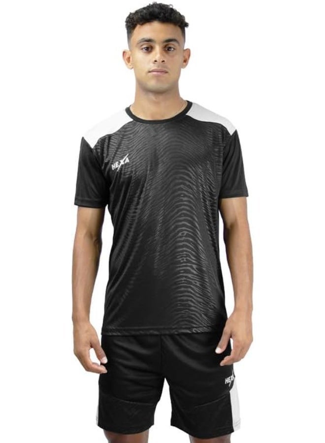 Hexa SportsWear HEXA Fusion Set for Men & Women - Full Kit (Jersey + Shorts) - Dry-Fit, Patterned Design - 100% Polyester- 10006 - Image 2