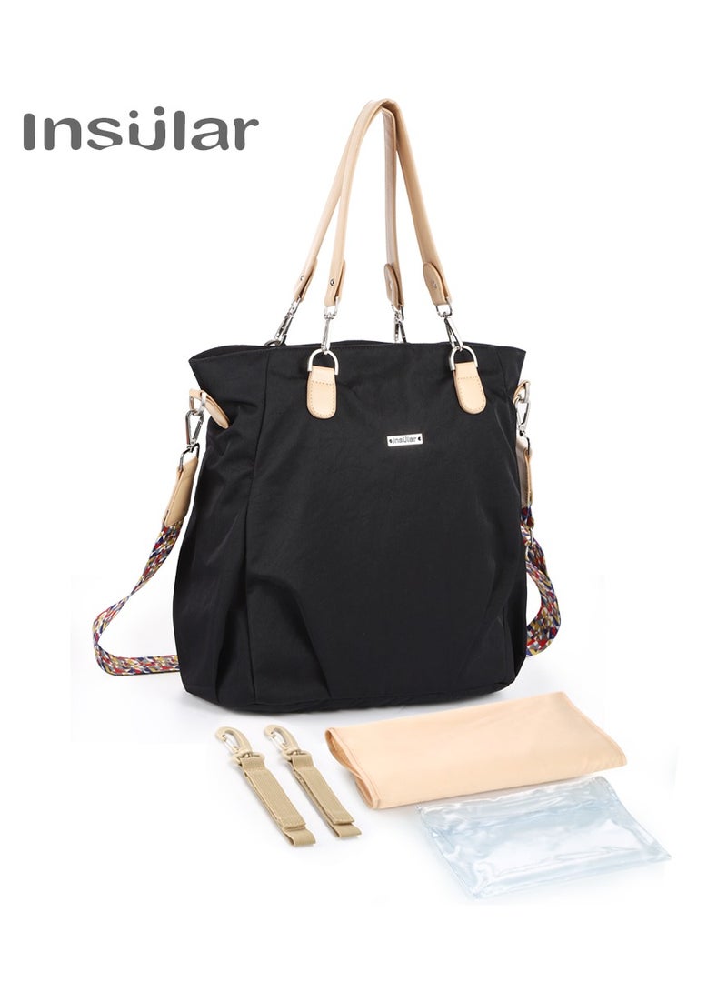insular Large Capacity Convertible Shoulder Diaper Bag - Image 1