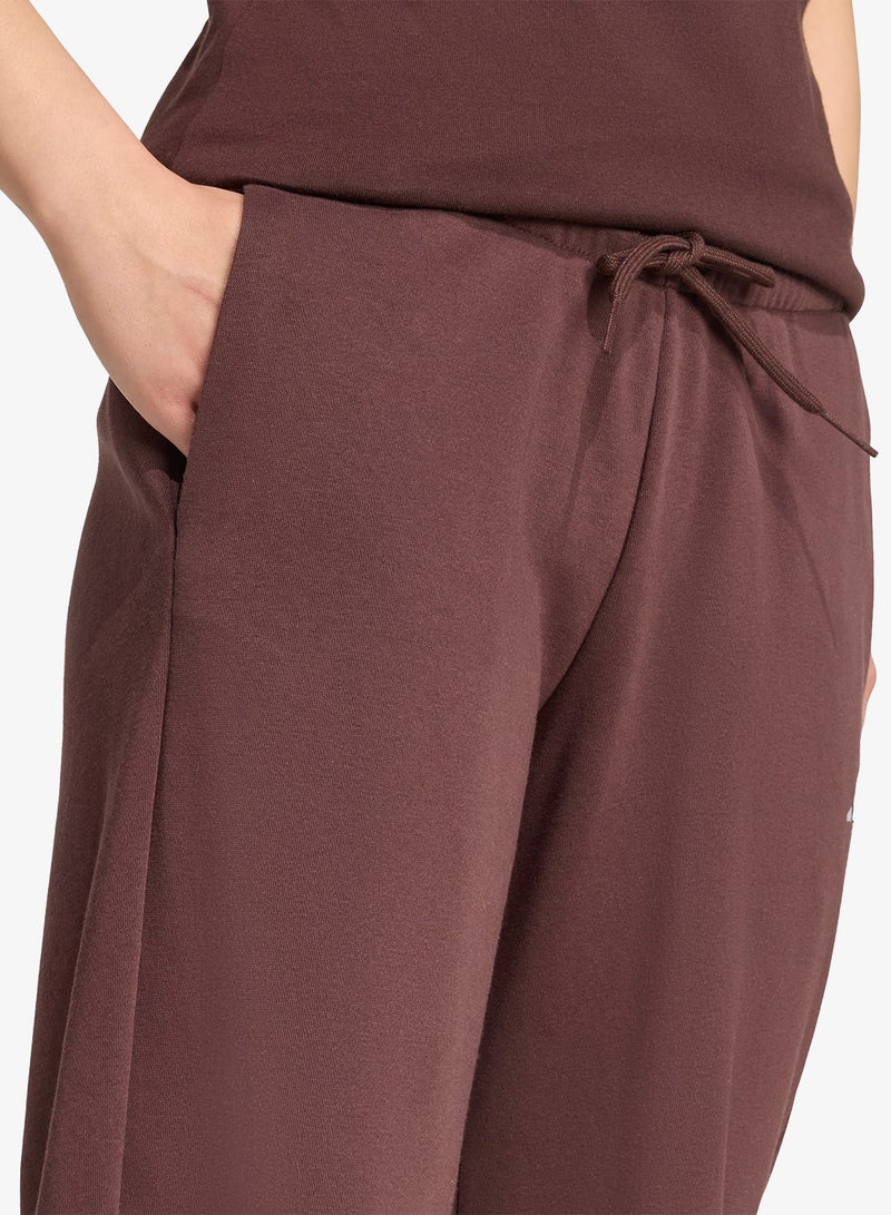 Adidas Essentials Small Logo Feel Cozy Open-Hem Joggers - Image 3