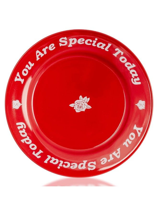 CQNET CQNET You Are Special Today Red Plate, Gift for Birthday/Wedding/Anniversary/Engagements/Holiday/Dinner/Occasions, Home Decor, Ceramic, 10.5" - Image 1