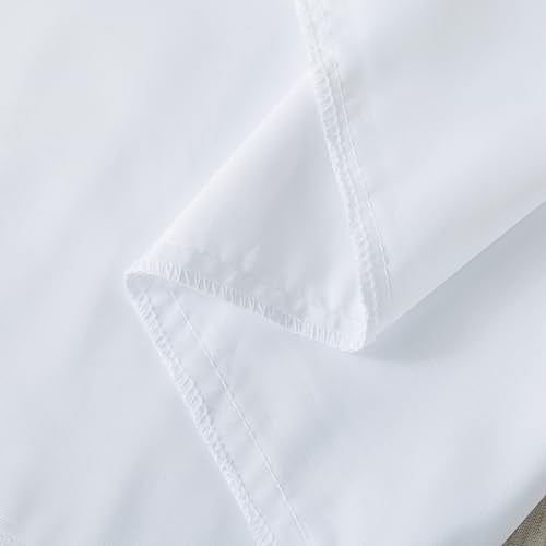 WhatsBedding Body Pillow Cover, Ultra Soft Microfiber Pillowcases, Breathable Long Pillow Case, Envelope Closure - White (20x54 inch) - Image 5