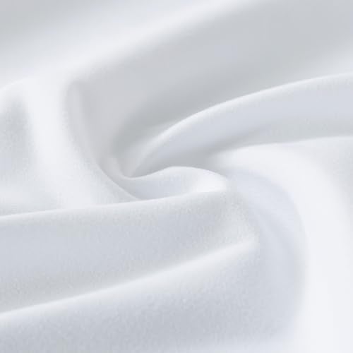 WhatsBedding Body Pillow Cover, Ultra Soft Microfiber Pillowcases, Breathable Long Pillow Case, Envelope Closure - White (20x54 inch) - Image 4