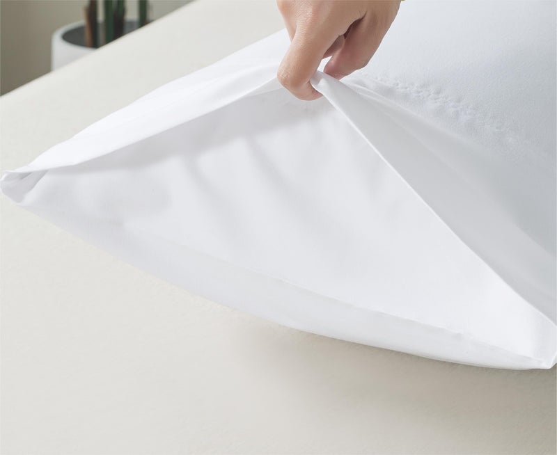 WhatsBedding Body Pillow Cover, Ultra Soft Microfiber Pillowcases, Breathable Long Pillow Case, Envelope Closure - White (20x54 inch) - Image 3