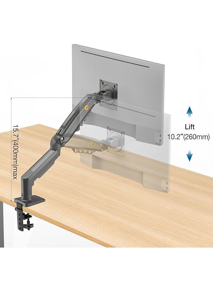 NB NORTH BAYOU NB F80 Single Arm Monitor Desk Mount Stand Full Motion Swivel Arm Gas Spring 17-30 Inch Monitor weight load : 2kg-9kg - Image 5