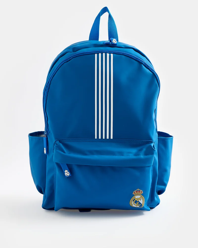 REDTAG Kids Blue Real Madrid Backpack (16 Inch)