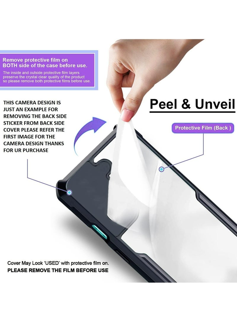 Alyashmac OPPO A78 4G Mobile Phone Case Cover, Ultra-Thin Lightweight Cover Soft TPU Bumper + Acrylic Clear Back Case Cover - Image 3