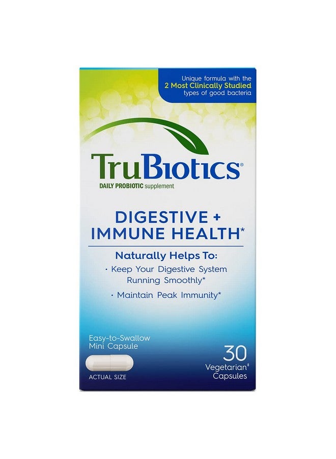 TruBiotics Daily Probiotic 30 Capsules Gluten Free Soy Free Digestive + Immune Health Support Supplement For Men And Women (New Look) - Image 2