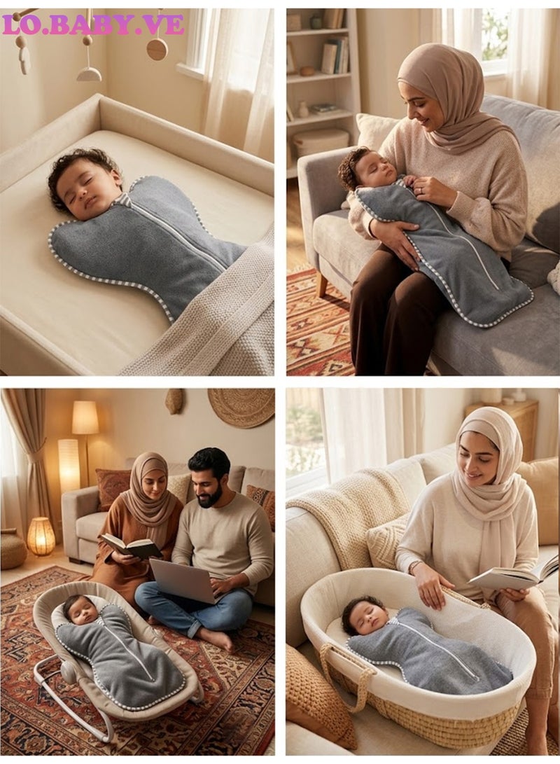 LO.BABY.VE Baby Sleep Sack, Self-Soothing Swaddles for Newborns, Improves Sleep, Snug Fit Helps Calm Startle Reflex, New Born Essentials for Baby，Small 8-16lbs - Image 3