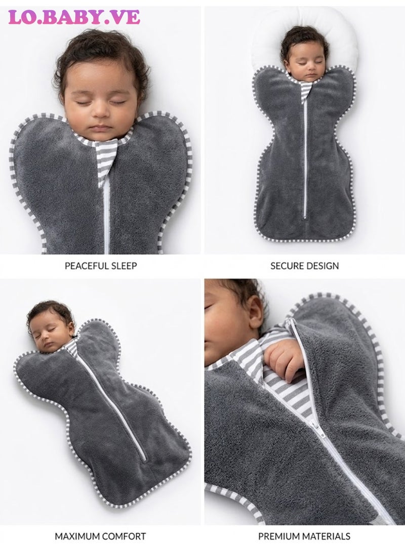 LO.BABY.VE Baby Sleep Sack, Self-Soothing Swaddles for Newborns, Improves Sleep, Snug Fit Helps Calm Startle Reflex, New Born Essentials for Baby，Small 8-16lbs - Image 2