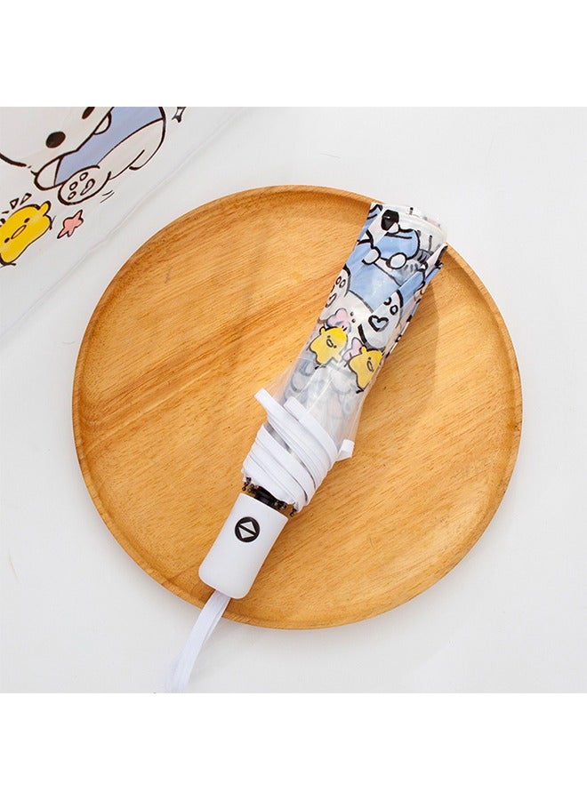JS Cartoon Animal Automatic Folding Transparent Umbrella - Image 4