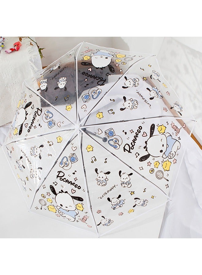 JS Cartoon Animal Automatic Folding Transparent Umbrella - Image 3
