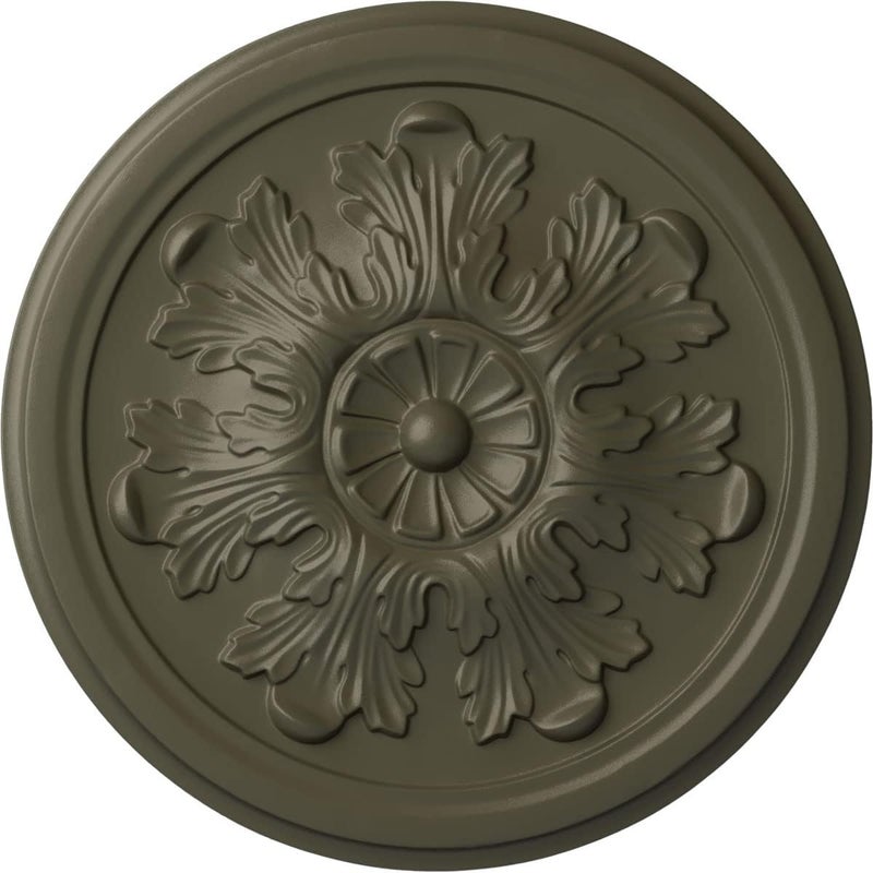 Ekena Millwork 12 3/4"OD x 7/8"P Legacy Acanthus Ceiling Medallion Fits Canopies up to 3 1/2" Ceiling Medallion, Witch Hazel - Image 1