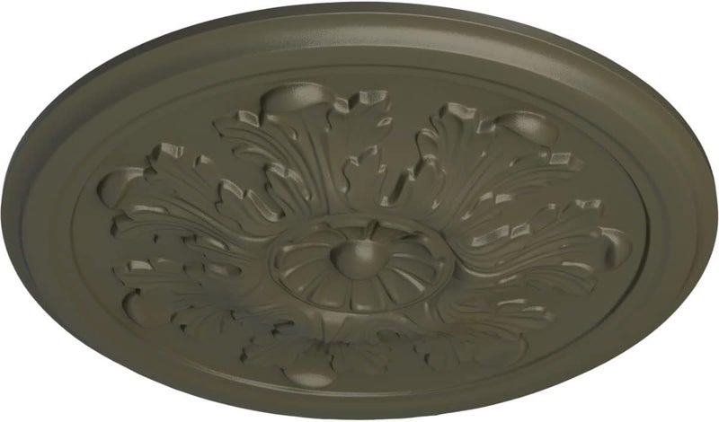 Ekena Millwork 12 3/4"OD x 7/8"P Legacy Acanthus Ceiling Medallion Fits Canopies up to 3 1/2" Ceiling Medallion, Witch Hazel - Image 2