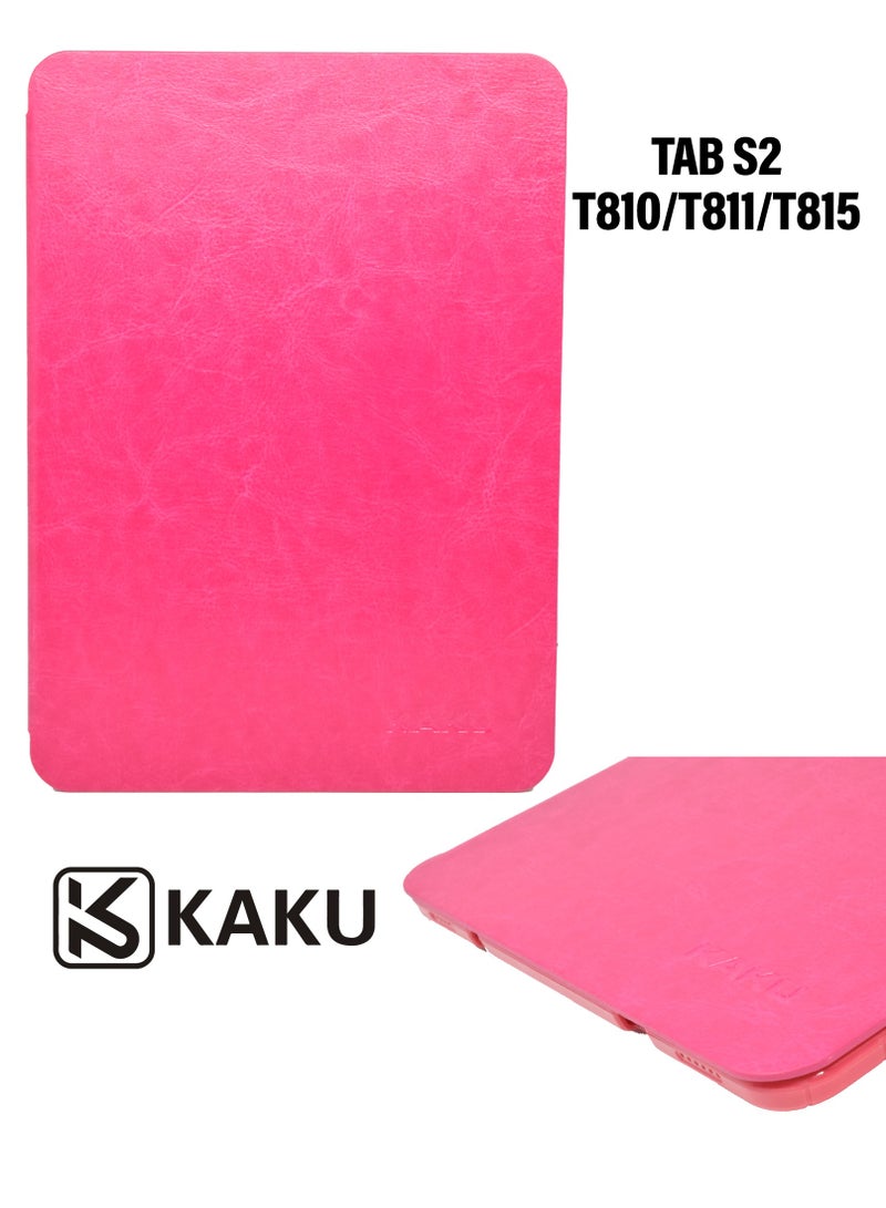 Kaku Tablet S2 Kaku Case,Leather Protective Case Cover For Samsung Galaxy Tab T810/T811/T815 Size 9.7 inch Pink - Image 1
